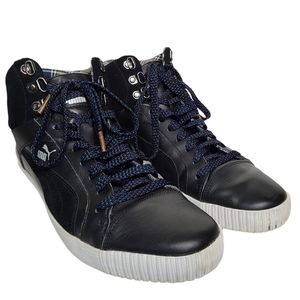 Puma Street Jump Mid Winterized Leather Sneakers 354932-02 Size 10.5